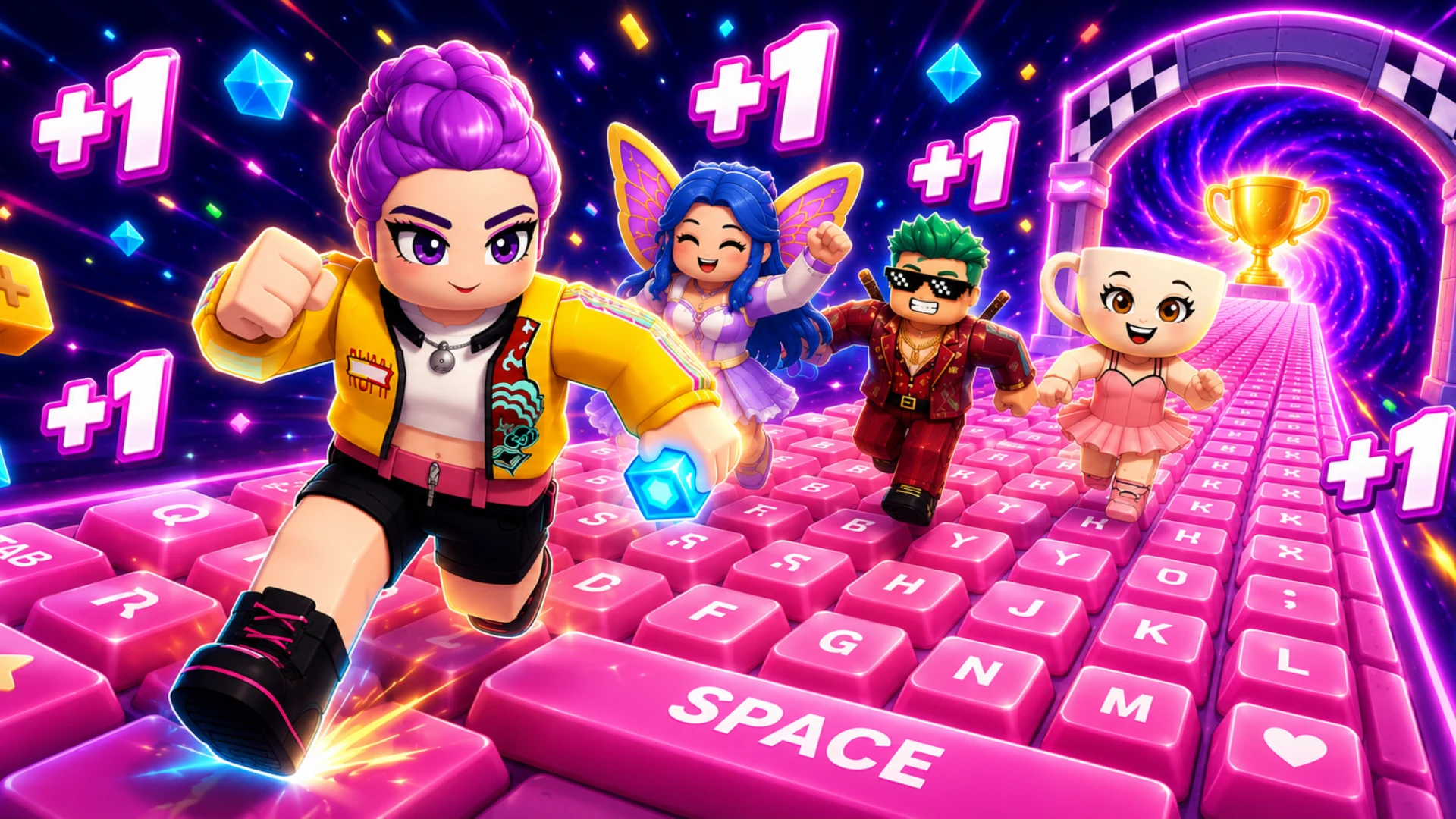 Obby Speed: Keyboard Run screenshot